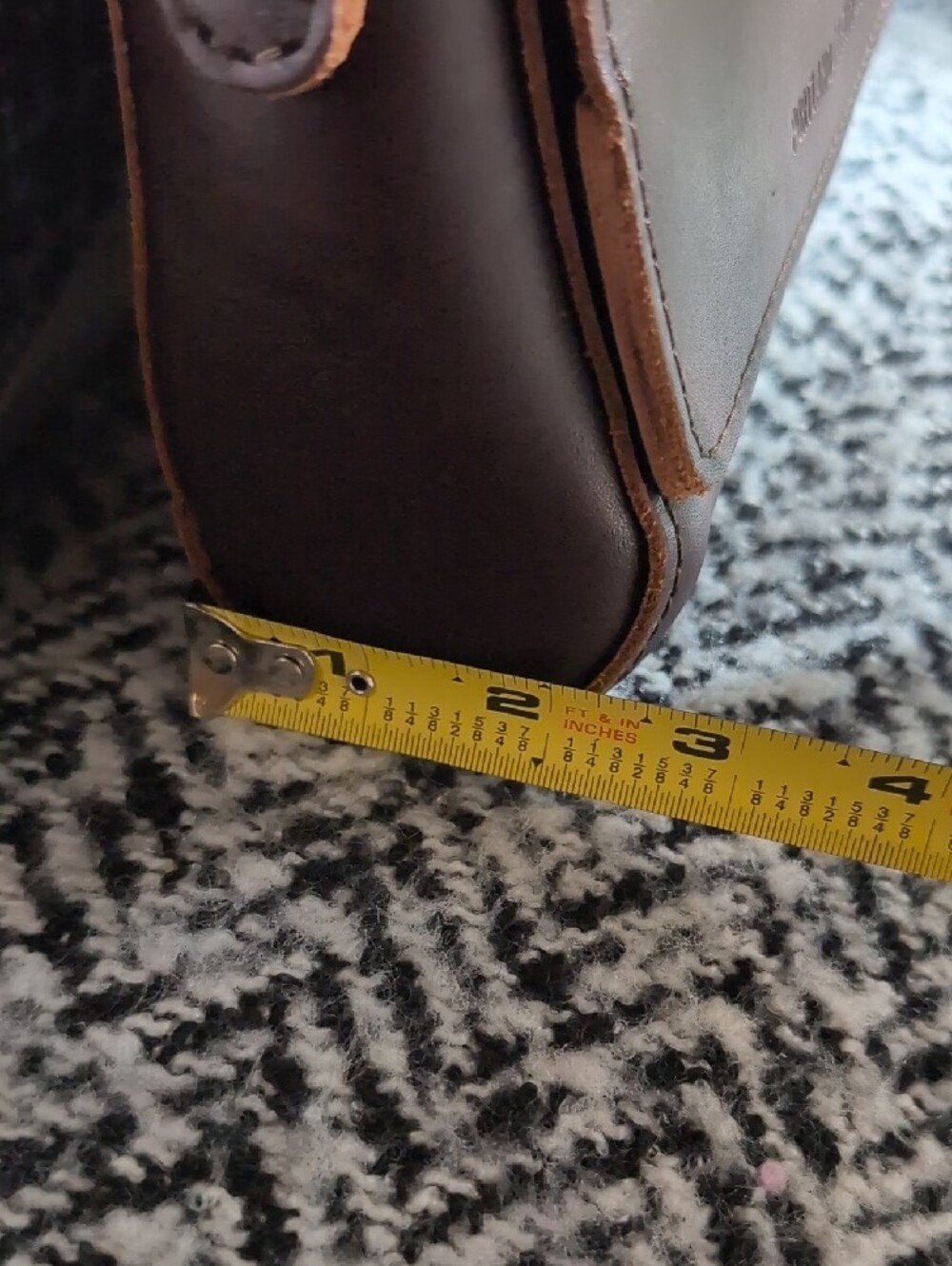 Portland Leather Grizzly Mini Metro Crossbody Bag NWOT - Picture 11 of 13